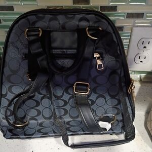 Stylish Black Patterned Women's Bag